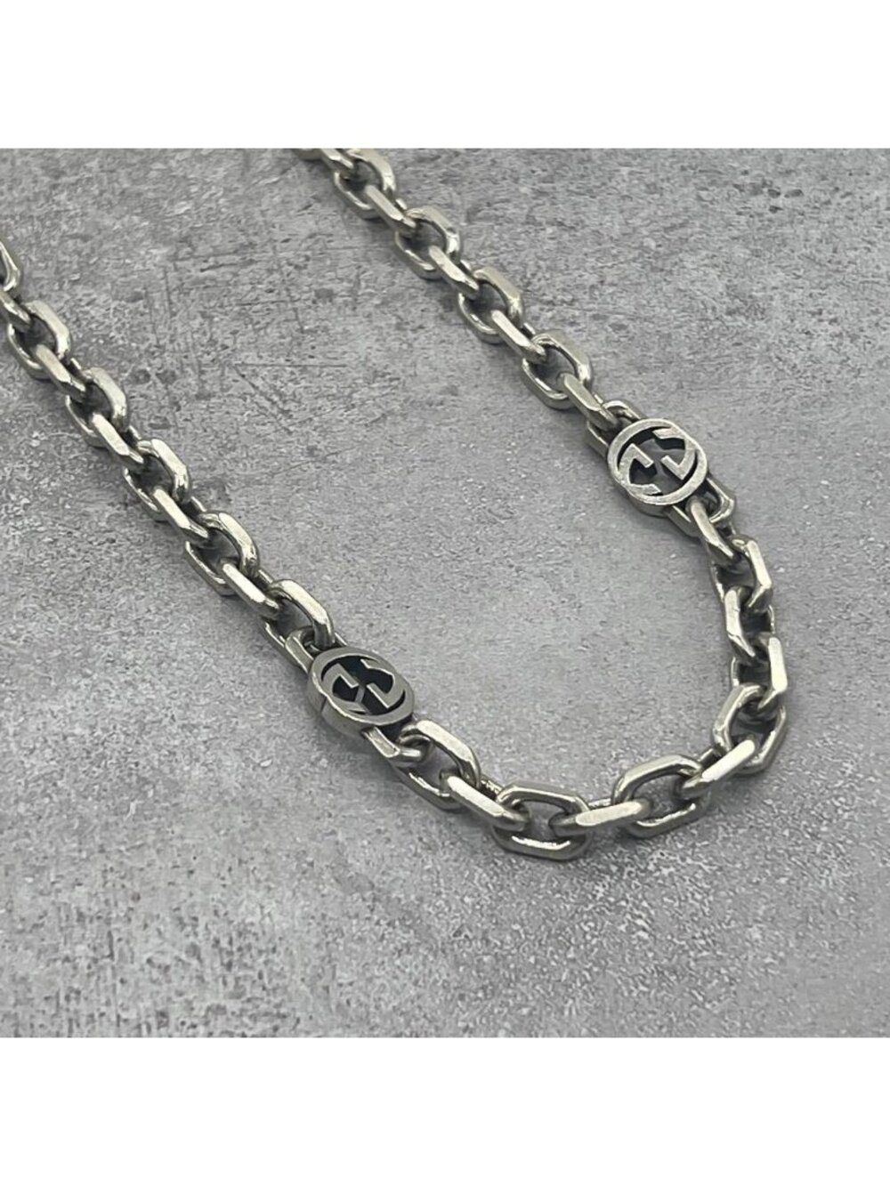 Gucci Interlocking G Necklace Silver